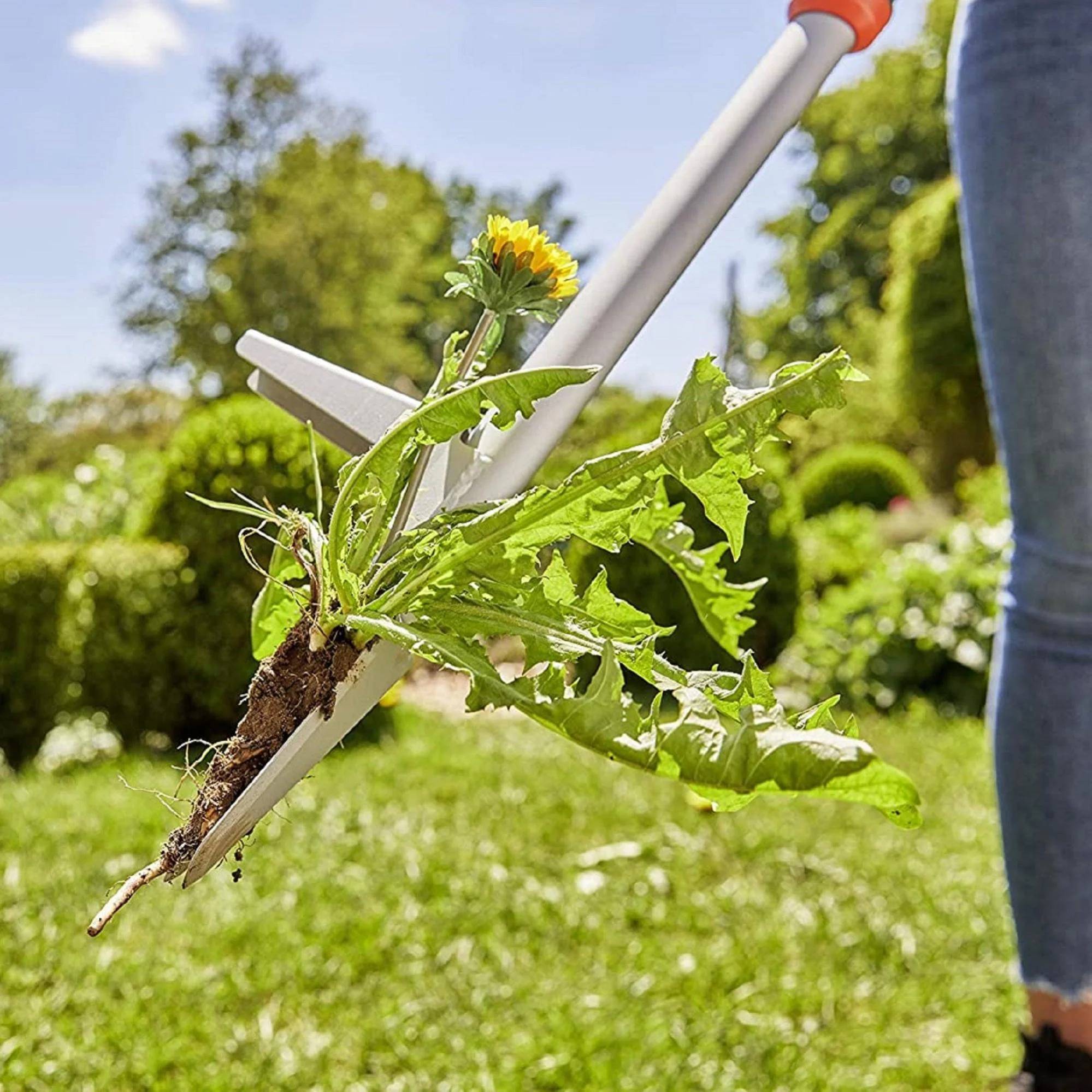 Desherbador manual metal plástico L 100 cm - GARDENA