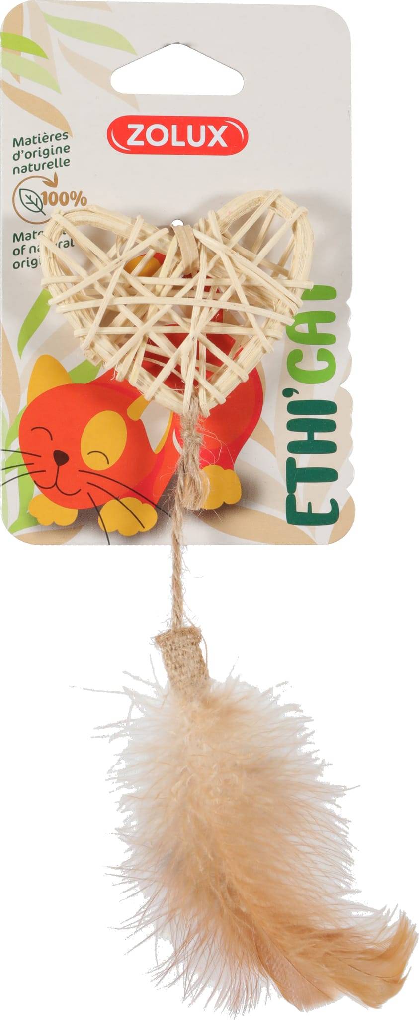 Zolux - Juguete Gato Ratán Corazón – ZOLUX