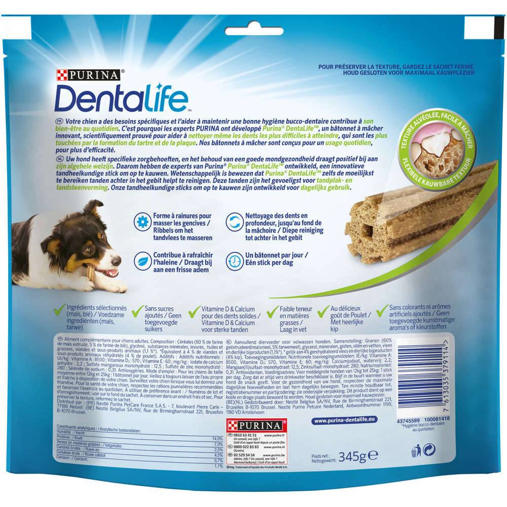 Dentalife - Sticks à mâcher moyen chien 15 x 345 g - Dentalife - Imagen 12