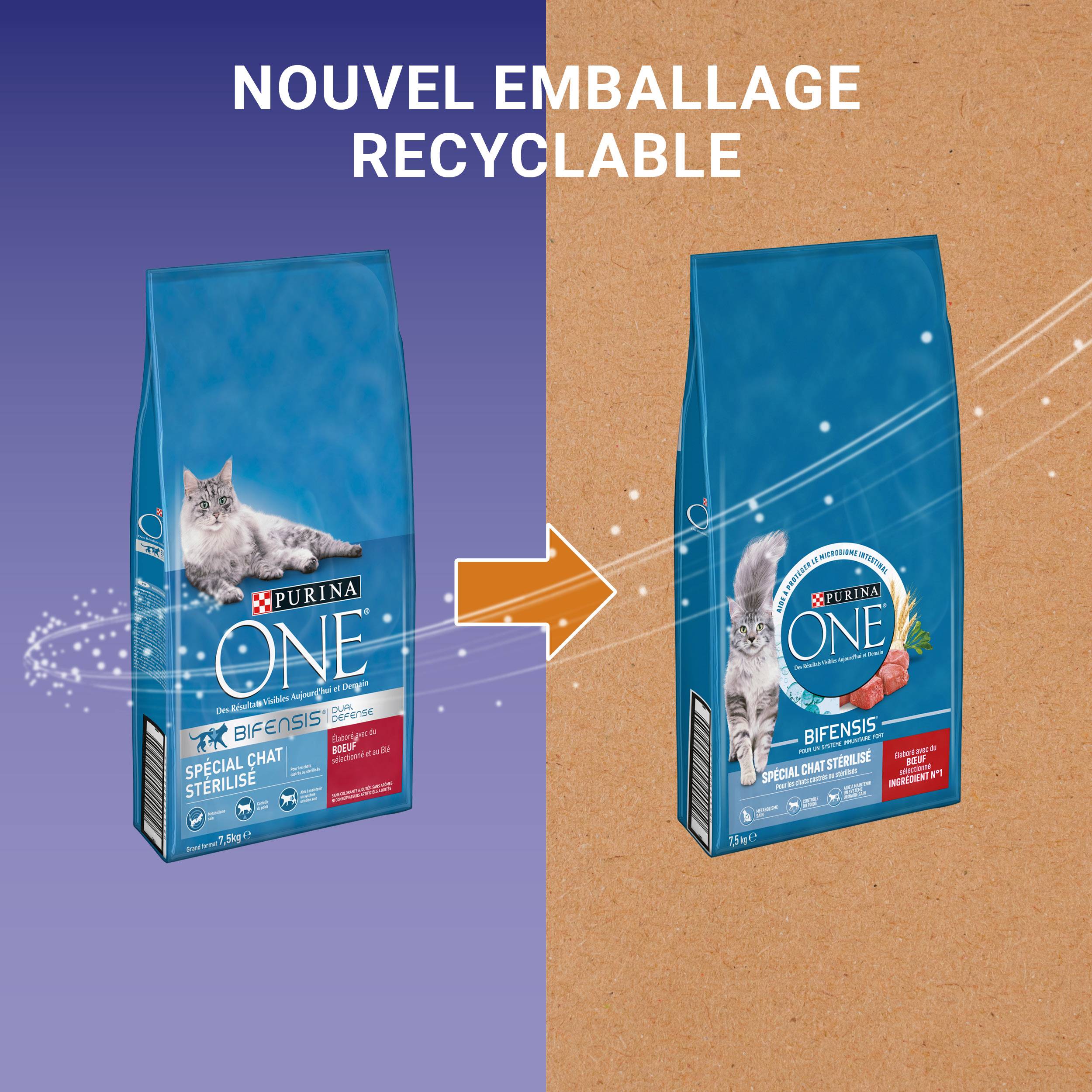 Purina One - Croquettes chat Adulte Stérilisé Bœuf 7,5 kg – PURINA ONE - Image 3