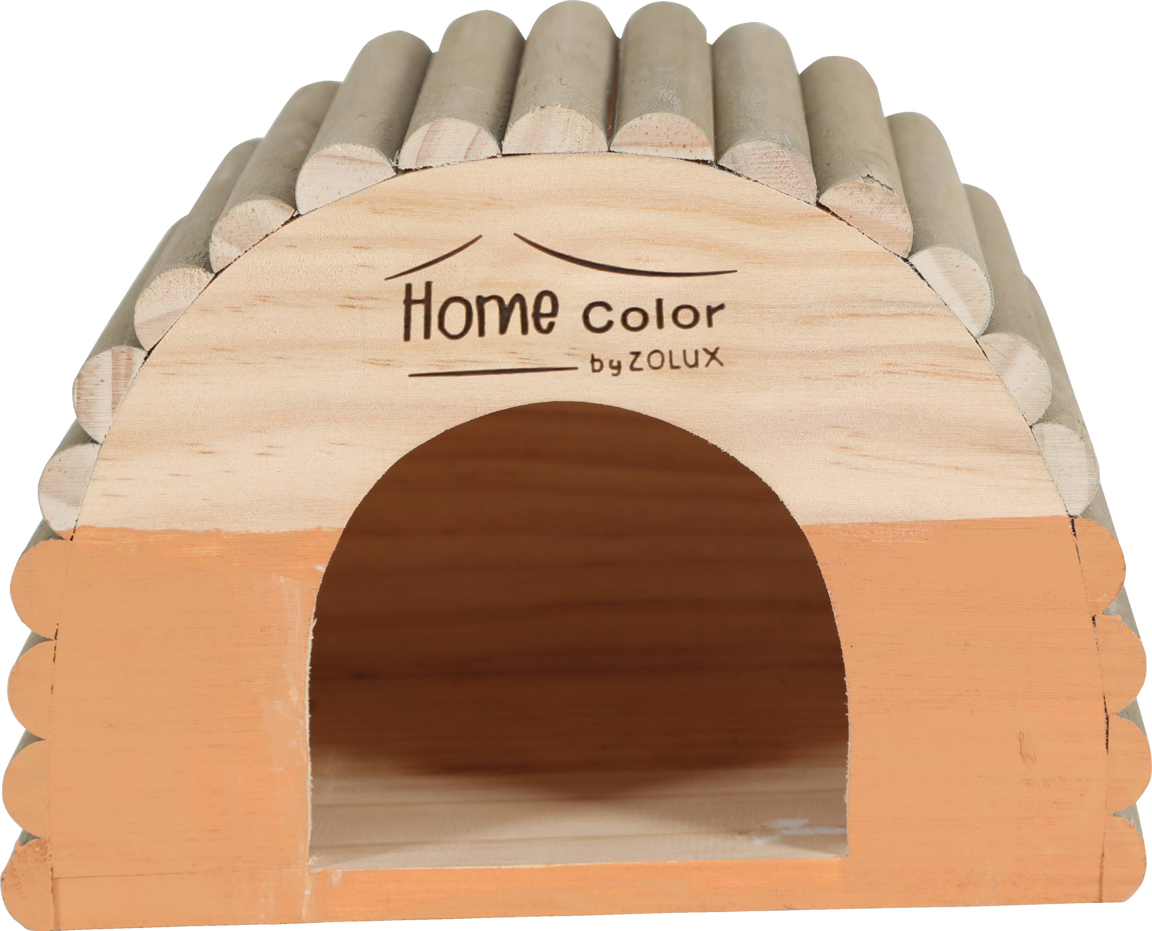 Zolux - Maison pour petits mammifères bois corail L 21 cm P 15 cm H 15 cm - ZOLUX