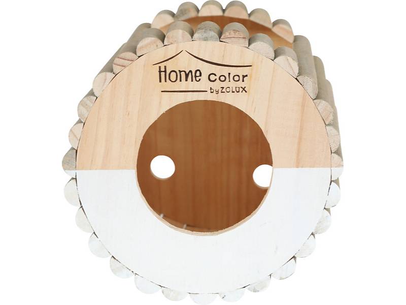 Zolux - Maison bois rongeur et petit mammifère blanc L 19 x P 19 x H 19 cm - ZOLUX