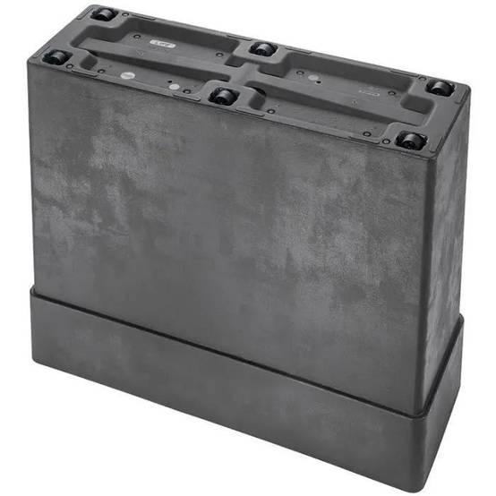 Bac à fleurs muret haut Like R plastique anthracite L.78xP.29.5xH.65 cm - Deroma - Image 5