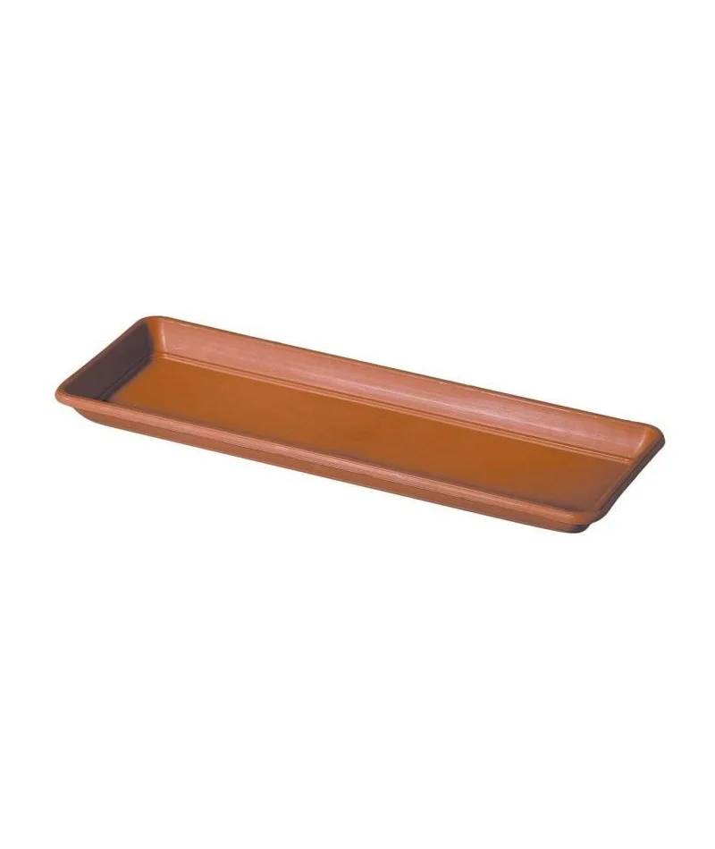 Plateau pour jardinière Day R cotto terre rouge L.40 cm - Deroma - Imagen 1