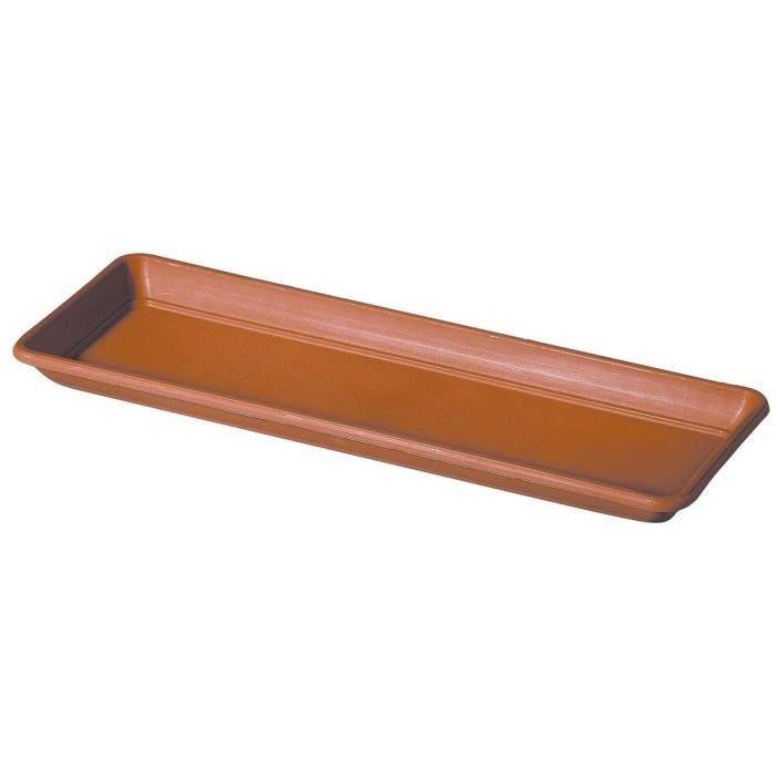 Plateau pour jardinière Day R cotto terre rouge L.40 cm - Deroma - Imagen 2