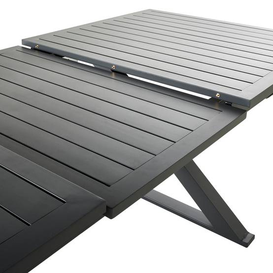 Ecloz - Table de jardin rectangulaire extensible 8 Pers. Anthracite - ECLOZ - Image 2