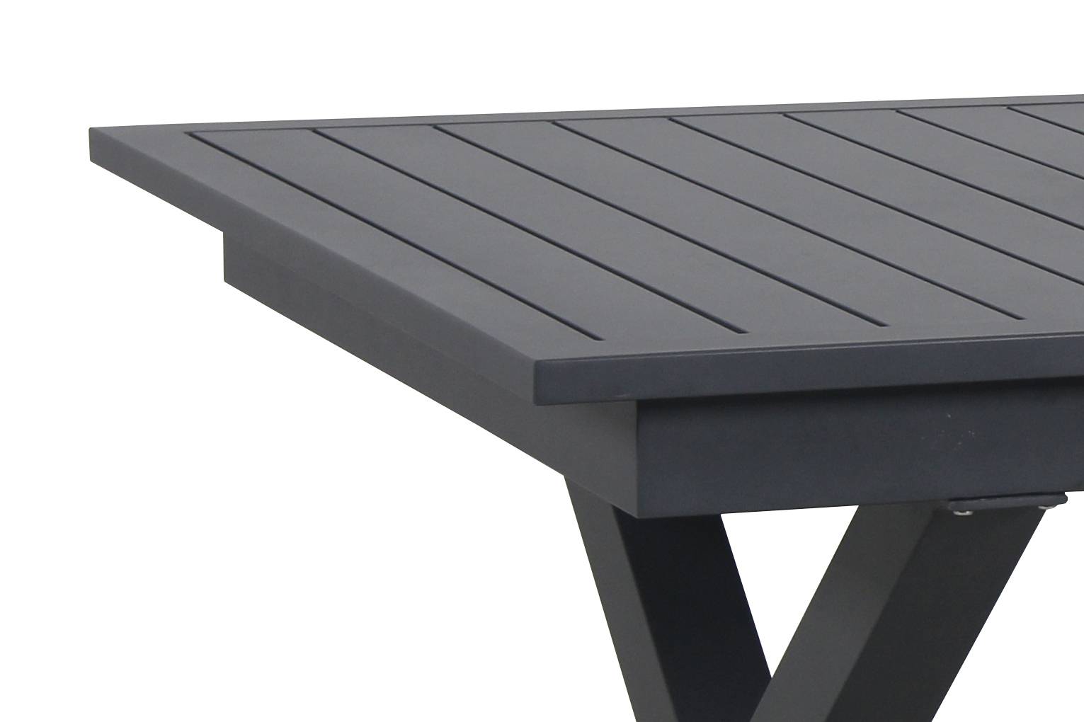Ecloz - Table de jardin rectangulaire extensible 8 Pers. Anthracite - ECLOZ - Image 8