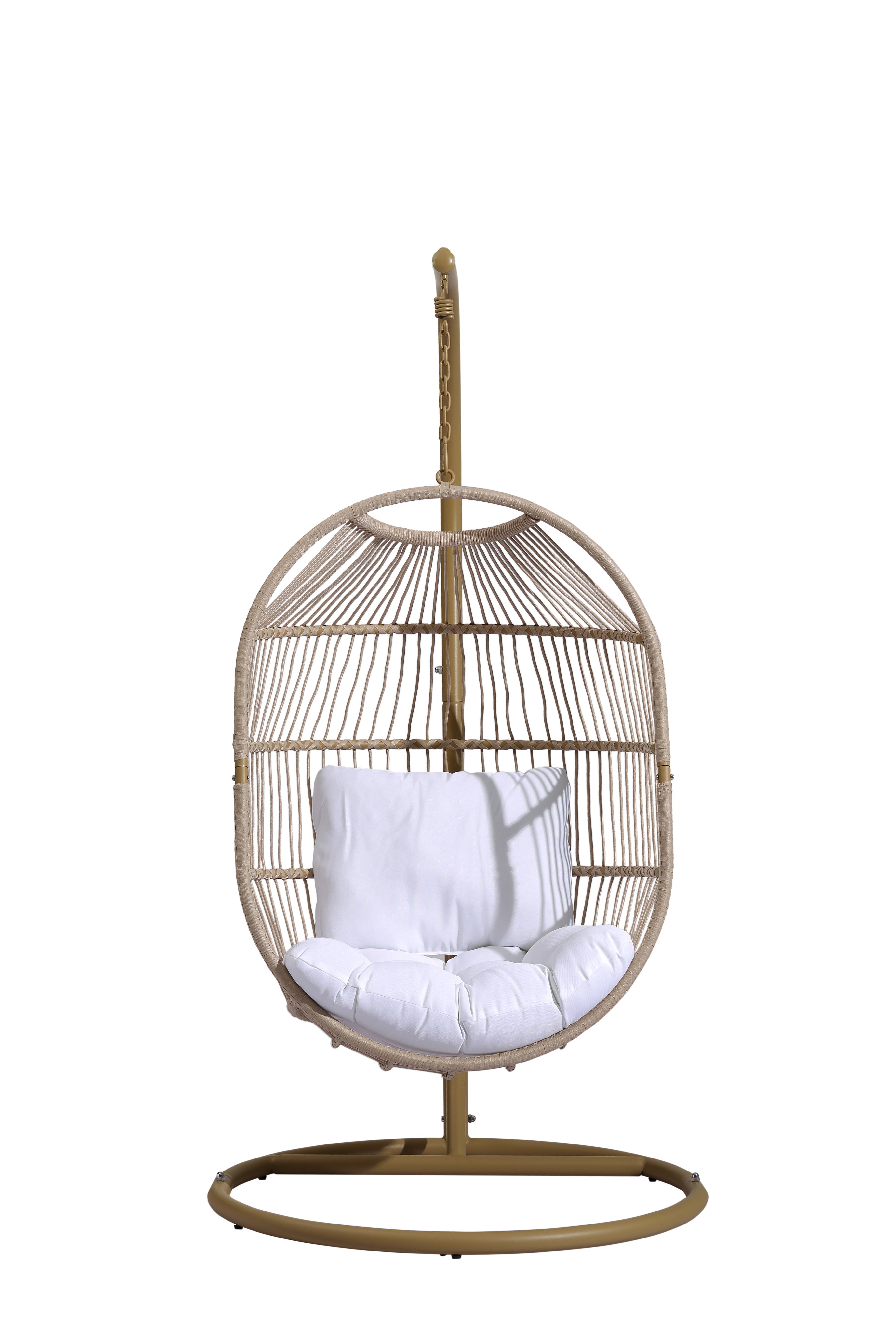 Ecloz - Fauteuil oeuf suspendu de jardin acier cordage naturel Poket ECLOZ - Image 3