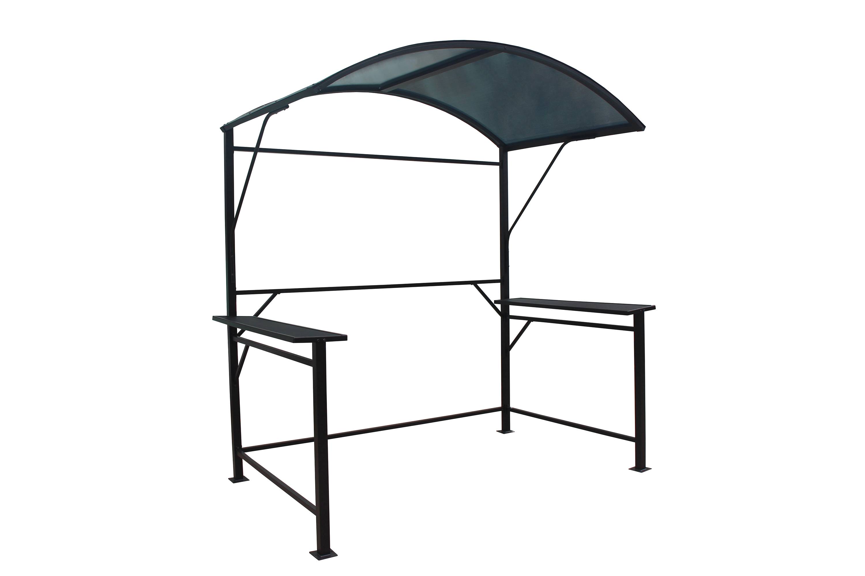 Ecloz - Abri carport barbecue acier polycarbonate - ECLOZ - Imagen 6