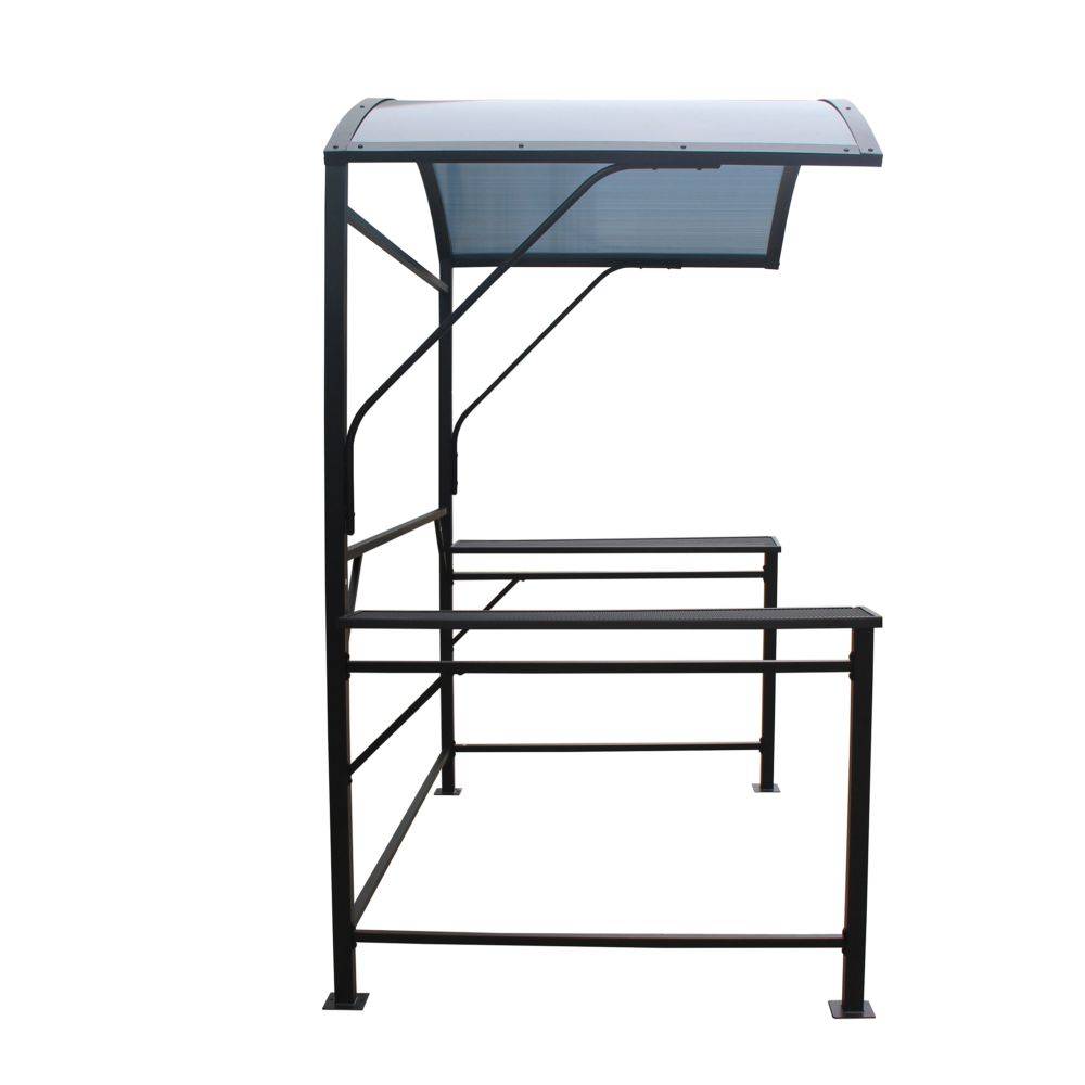 Ecloz - Abri carport barbecue acier polycarbonate - ECLOZ - Imagen 5