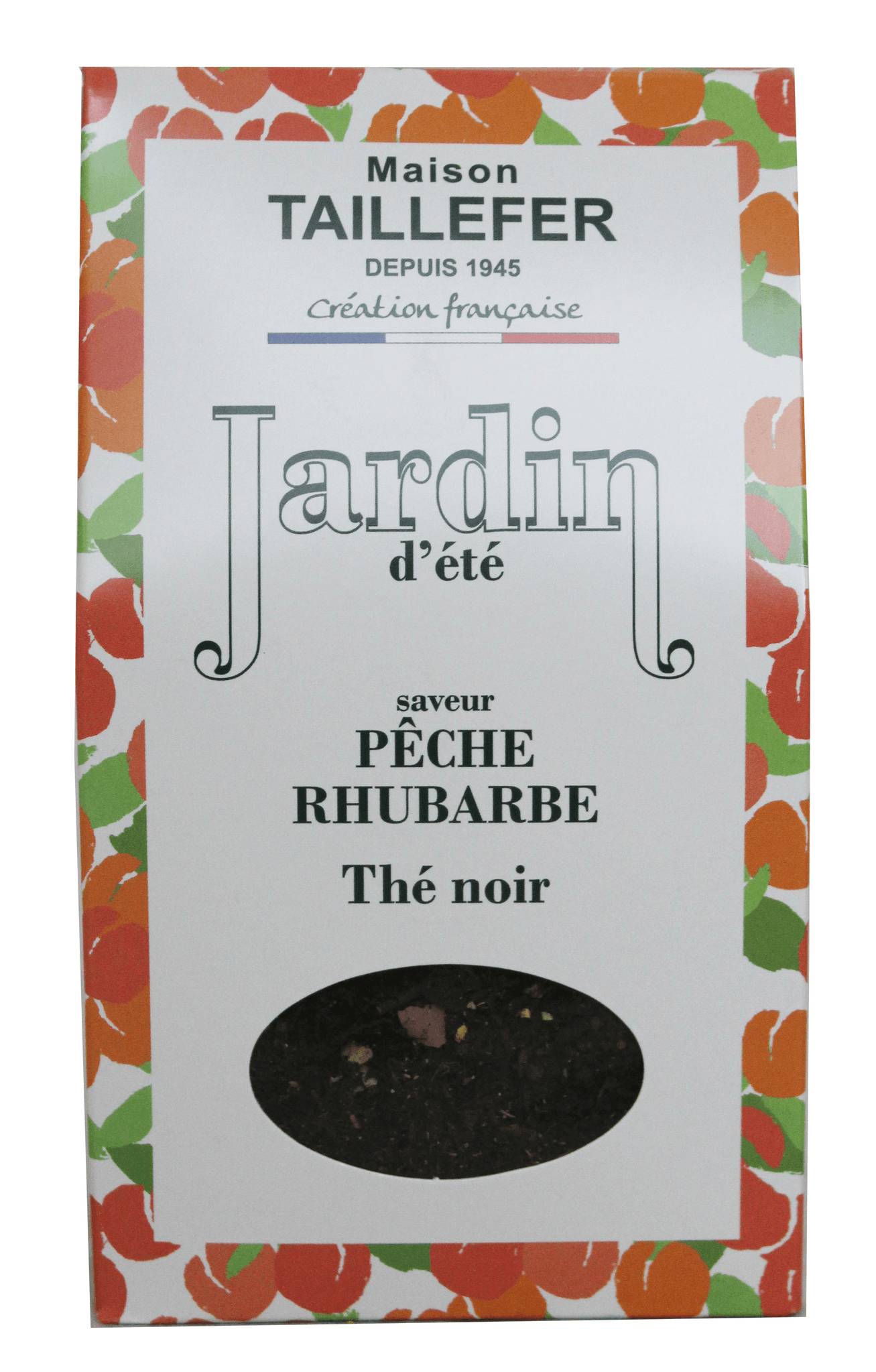 Maison Taillefer - Maison Taillefer - Thé noir saveur Pêche rubarbe 60 g - Image 1