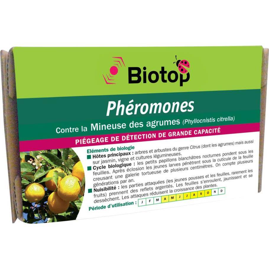 Greenapy - Phéromone Mineuse des agrumes Phyllocnistis citrella boîte de 2 capsules - Greenapy - Imagen 3