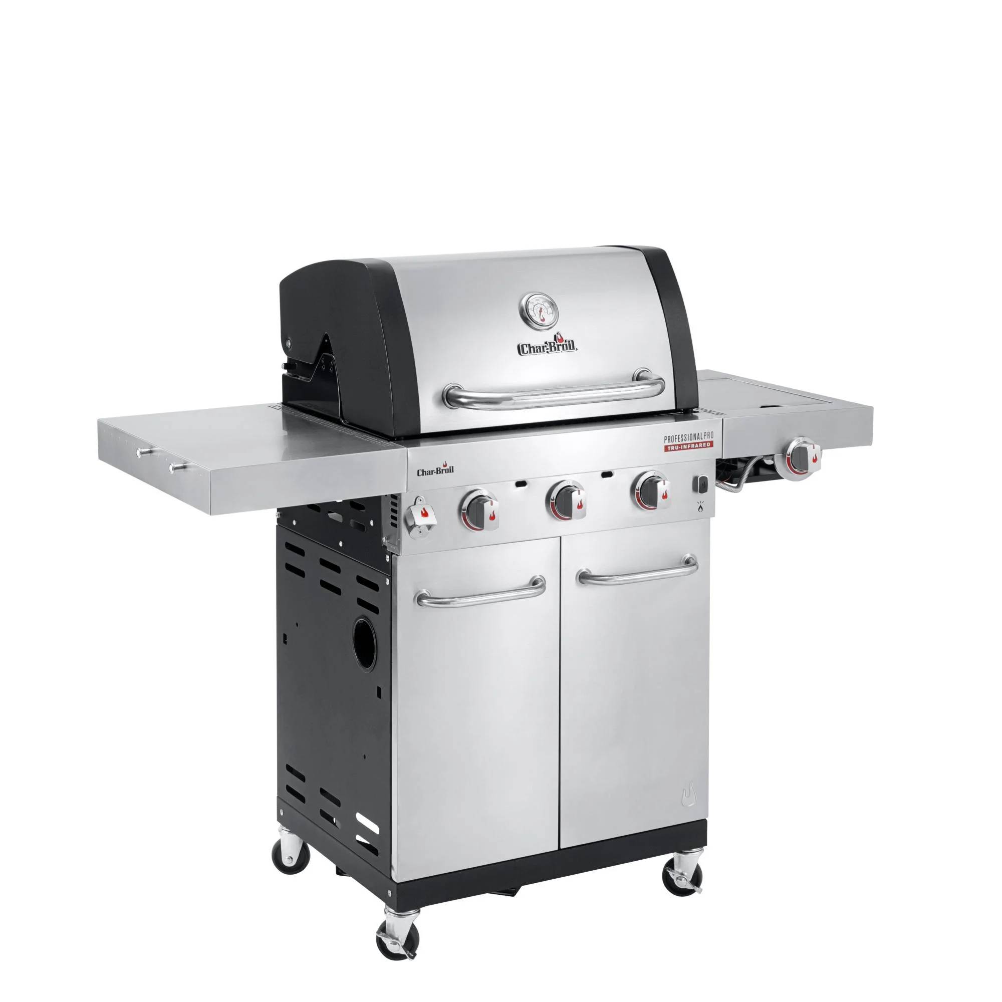 Char-broil - Barbecue à Gaz Inox 3 Brûleurs + 1 Latéral Infrarouge 134 x 54 x 120,9 cm - CHAR-BROIL - Image 2