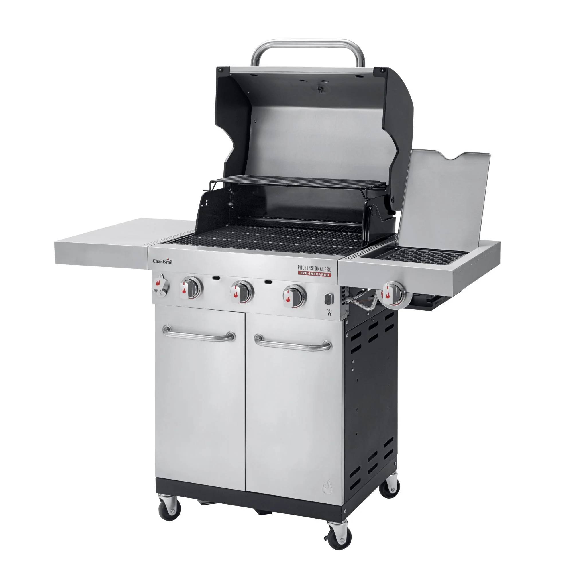 Char-broil - Barbecue à Gaz Inox 3 Brûleurs + 1 Latéral Infrarouge 134 x 54 x 120,9 cm - CHAR-BROIL - Image 1