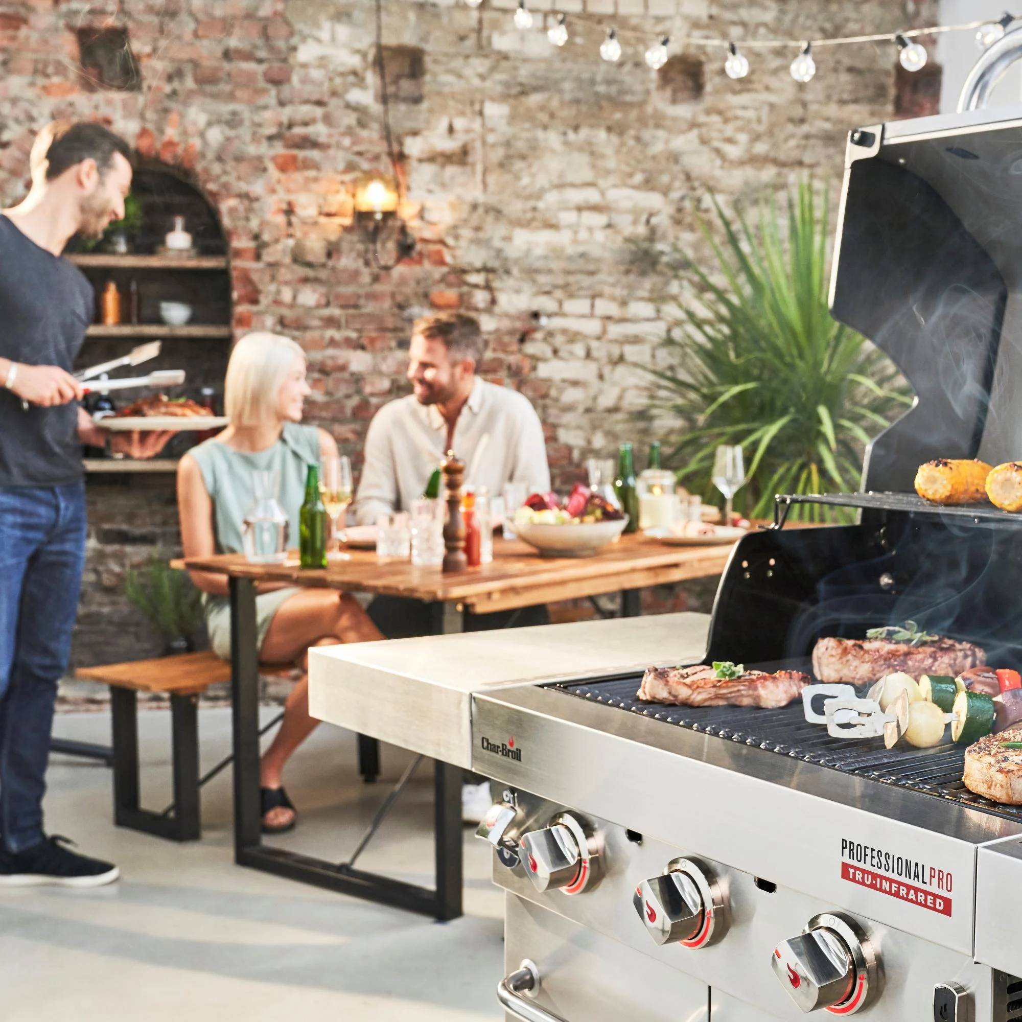 Char-broil - Barbecue à Gaz Inox 3 Brûleurs + 1 Latéral Infrarouge 134 x 54 x 120,9 cm - CHAR-BROIL - Image 16