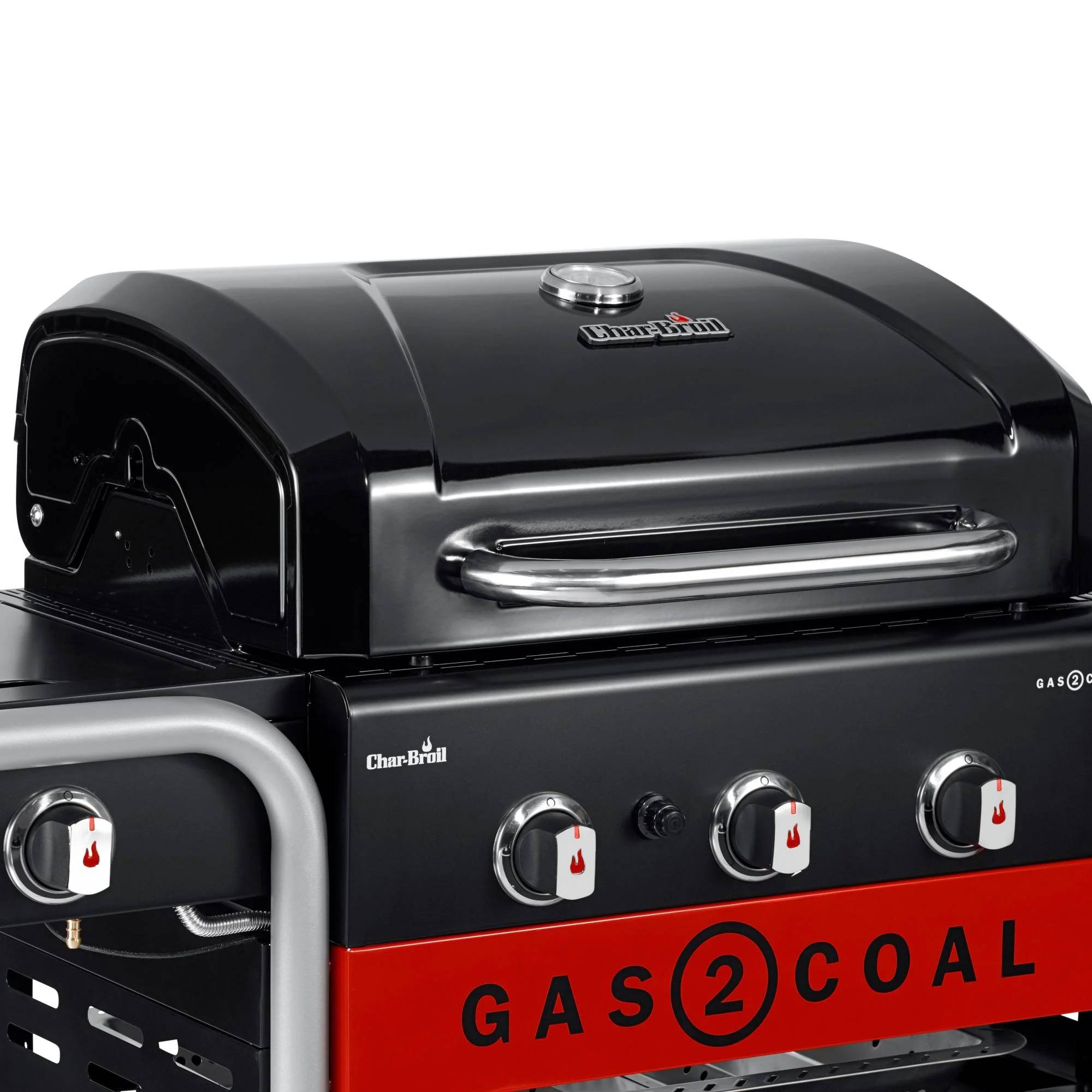 Char-broil - Barbacoa Híbrida Gas & Carbón 3 Quemadores Inox Negro 134 x 62,9 x 116,8 cm - CHAR-BROIL - Imagen 14