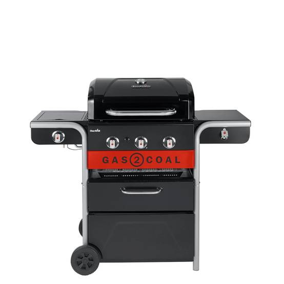 Char-broil - Barbecue Hybride Gaz & Charbon 3 Brûleurs Inox Noir 134 x 62,9 x 116,8 cm - CHAR-BROIL - Image 13