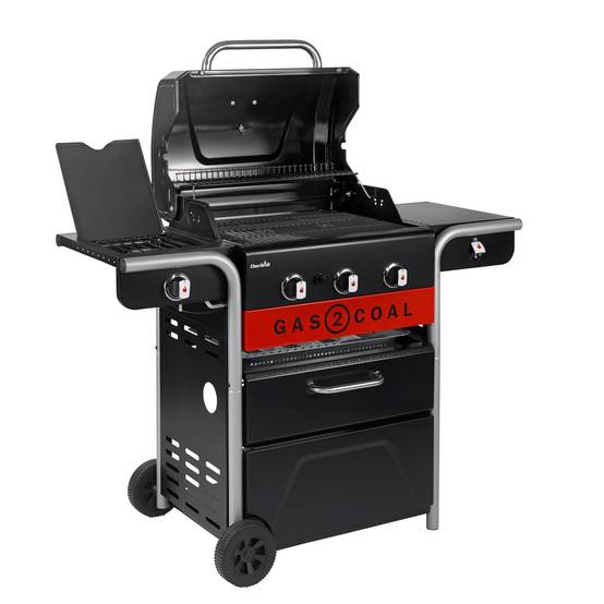 Char-broil - Barbecue Hybride Gaz & Charbon 3 Brûleurs Inox Noir 134 x 62,9 x 116,8 cm - CHAR-BROIL - Image 15