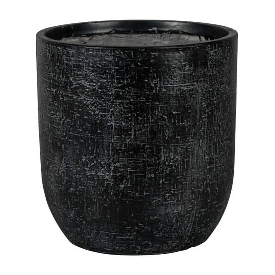 Pot Colorado en fibre Noir Ø.43 x H.43 cm
