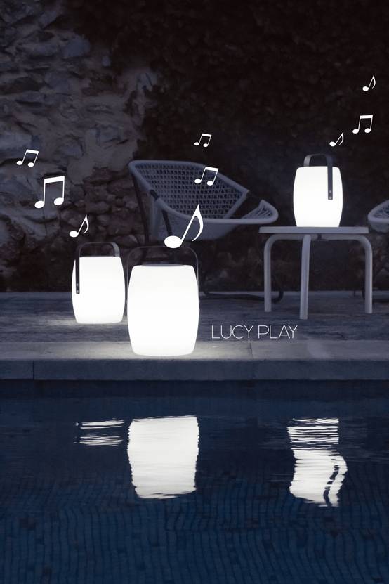 Lumisky - Baladeuse musicale Lucy Play LED blanc/multicolore Ø.21 x H.30 cm - Image 7