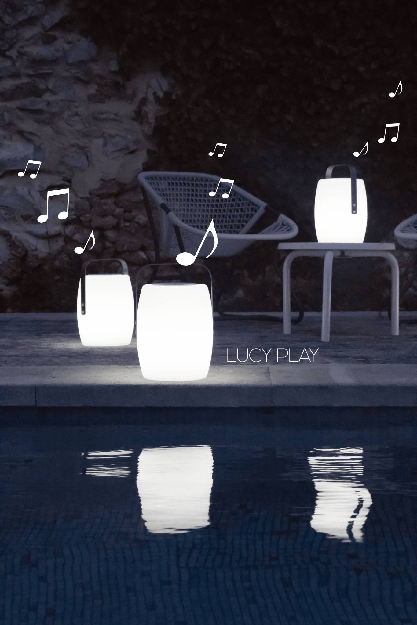 Lumisky - Baladeuse musicale Lucy Play LED blanc/multicolore Ø.21 x H.30 cm - Image 7