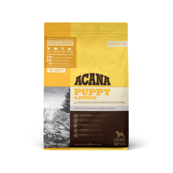 Acana - Croquettes pour chiot Heritage Puppy et Junior 2 kg