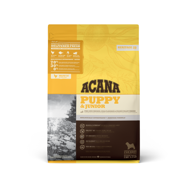 Acana - Croquettes pour chiot Heritage Puppy et Junior 2 kg