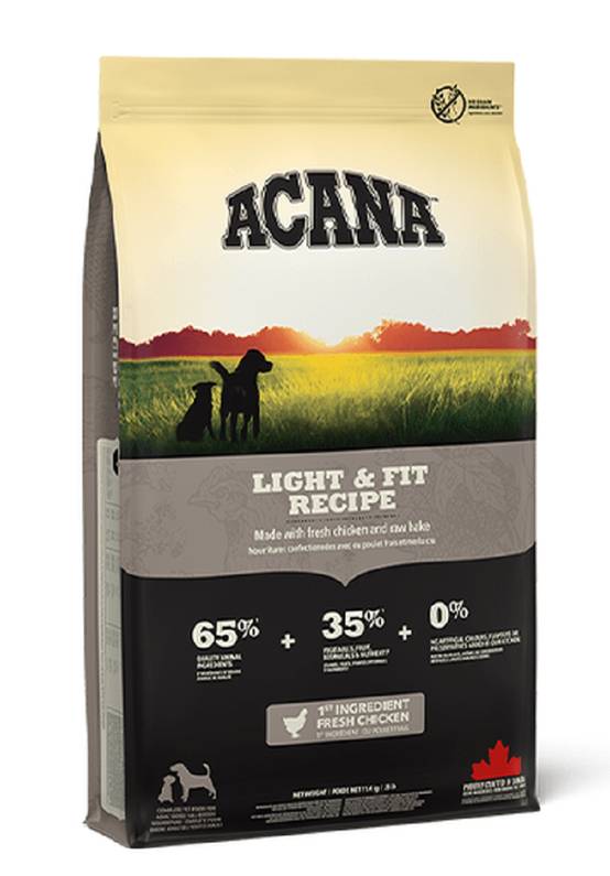 Acana - ACANA HERITAGE DOG Croquettes LIGHT & FIT 11,4 kg - Image 1