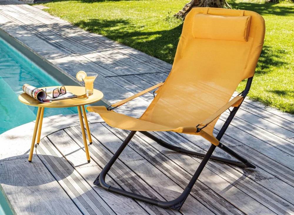 Pro Loisirs - Table Basse Jardin Acier Moutarde – RIO - Image 2