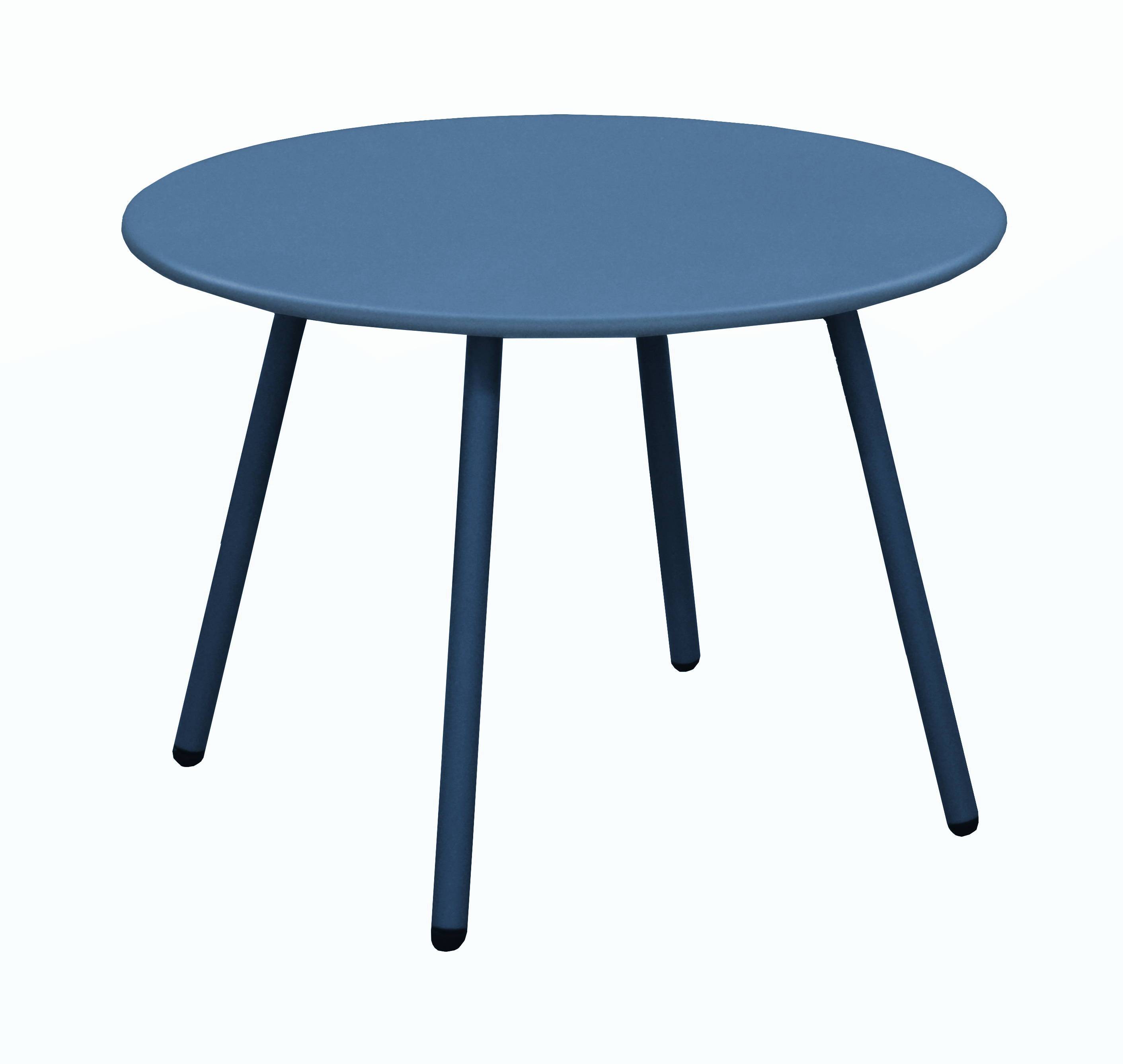 Pro Loisirs - Table basse de jardin acier bleu – RIO - Image 1