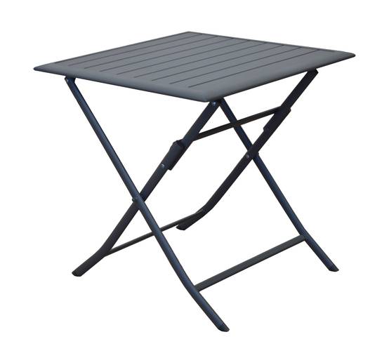 Pro Loisirs - Guéridon Carré Pliant L.70 x H.71 x P.70 cm 7,4 kg - LORITA - Image 1