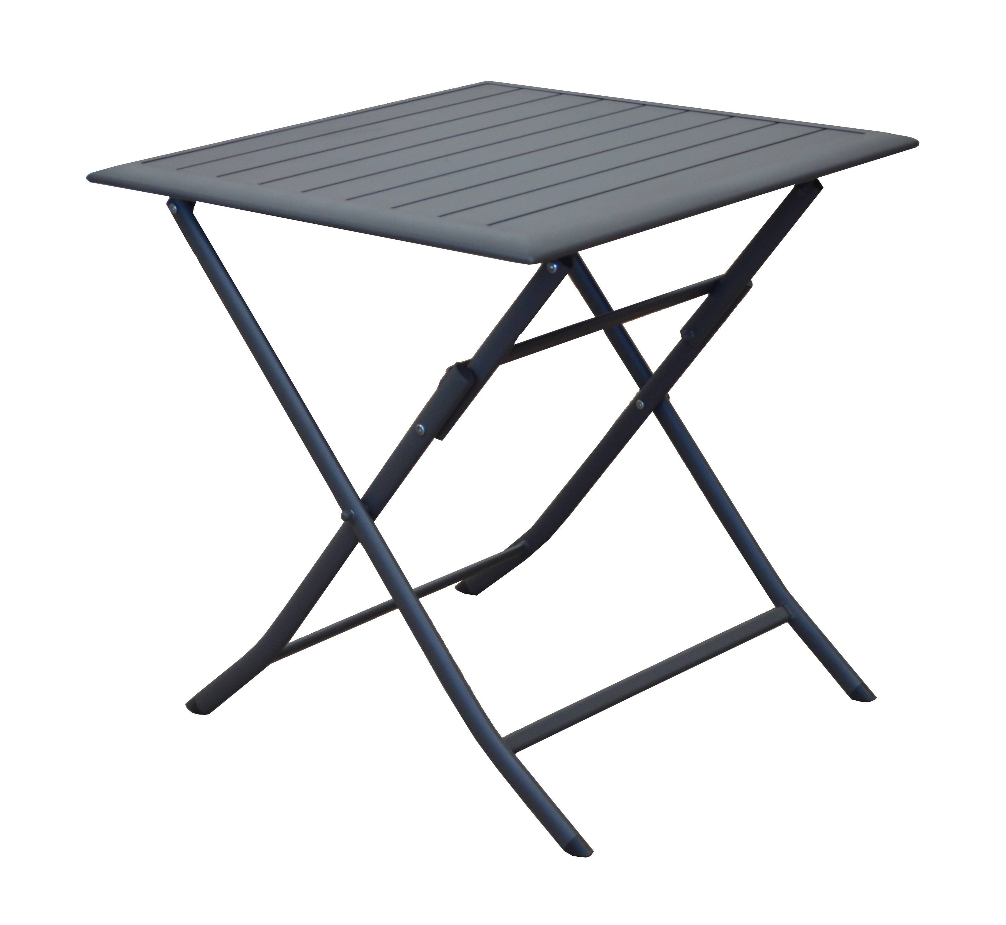 Pro Loisirs - Guéridon Carré Pliant L.70 x H.71 x P.70 cm 7,4 kg - LORITA