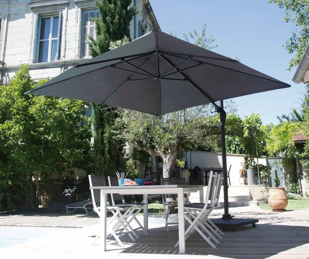 Parasol Roma Grey/Gris 3x3m - Image 3