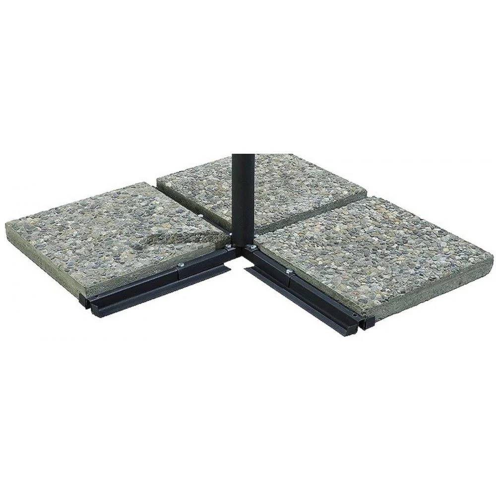 Pro Loisirs - Pro Loisirs - Parasol déporté Roma Taupe L.3 x l.3 x H.2,56 m - Image 4
