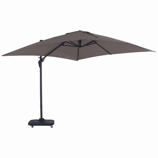 Pro Loisirs - Pro Loisirs - Parasol déporté Roma Taupe L.3 x l.3 x H.2,56 m - Image 2