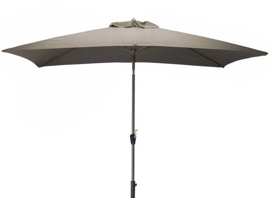 Pro Loisirs - Parasol Droit Aluminium Manivelle Taupe - PRO LOISIRS - Image 1