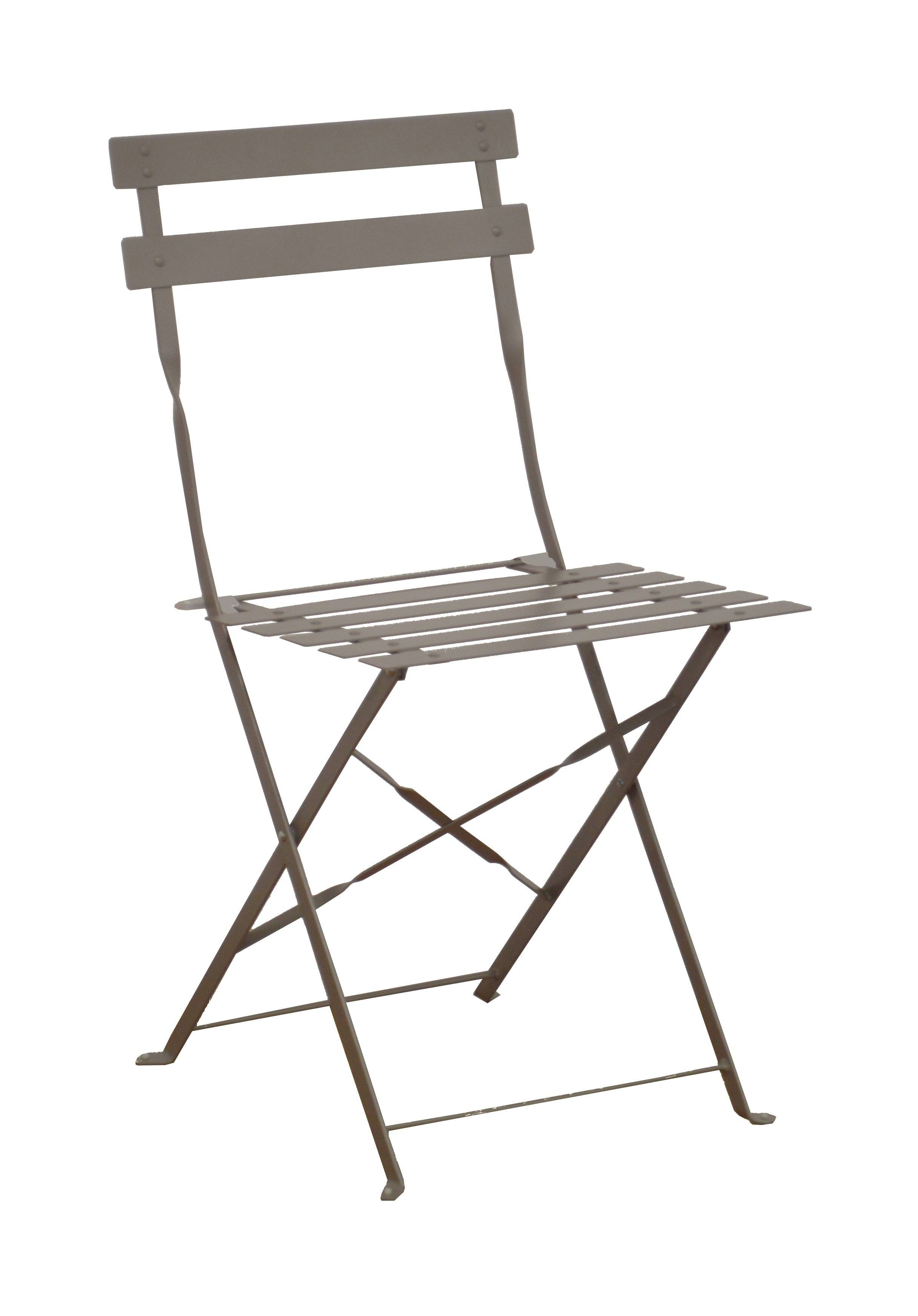 Pro Loisirs - Chaise de repas pliante acier mastic Cuba Proloisirs