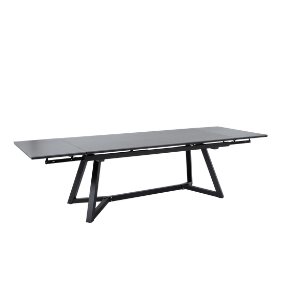 Table de jardin MATERA à double allonge en céramique - 8 à 12 personnes