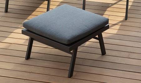 Pol - Pol - Table basse pouf anthracite L.70 x l.70 x H.45 cm - Image 1