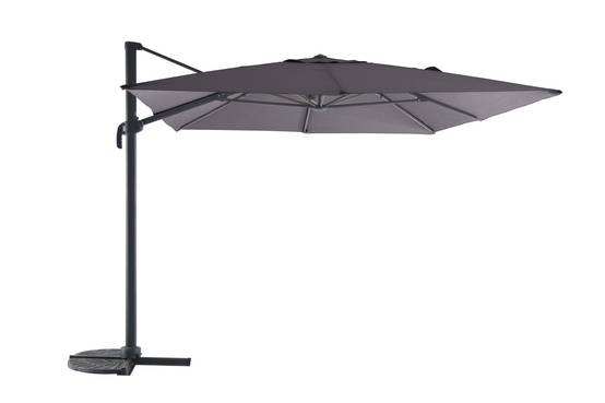 Parasol déporté Rome anthracite/anthracite L.400 x l.300 cm - Image 1