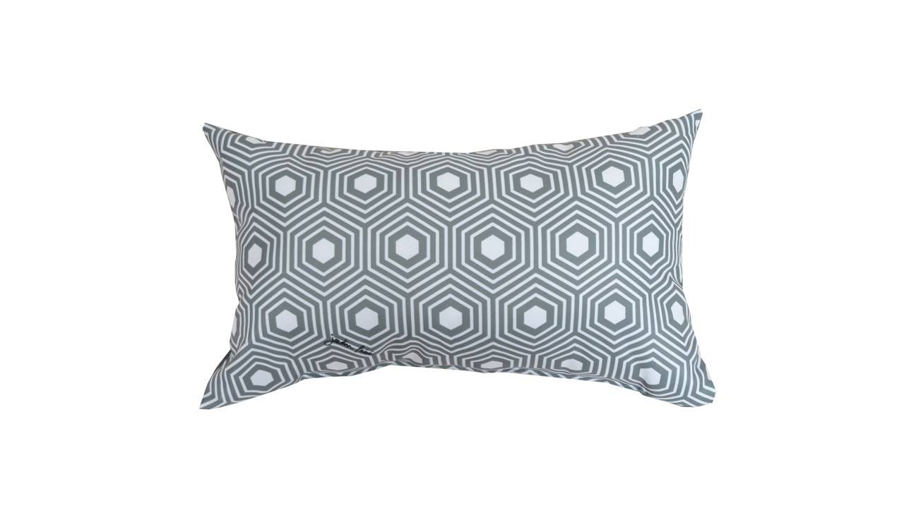 Jardin privé - Jardin Privé - Coussin Déco Finlande Minéral L.50 x l.30 cm