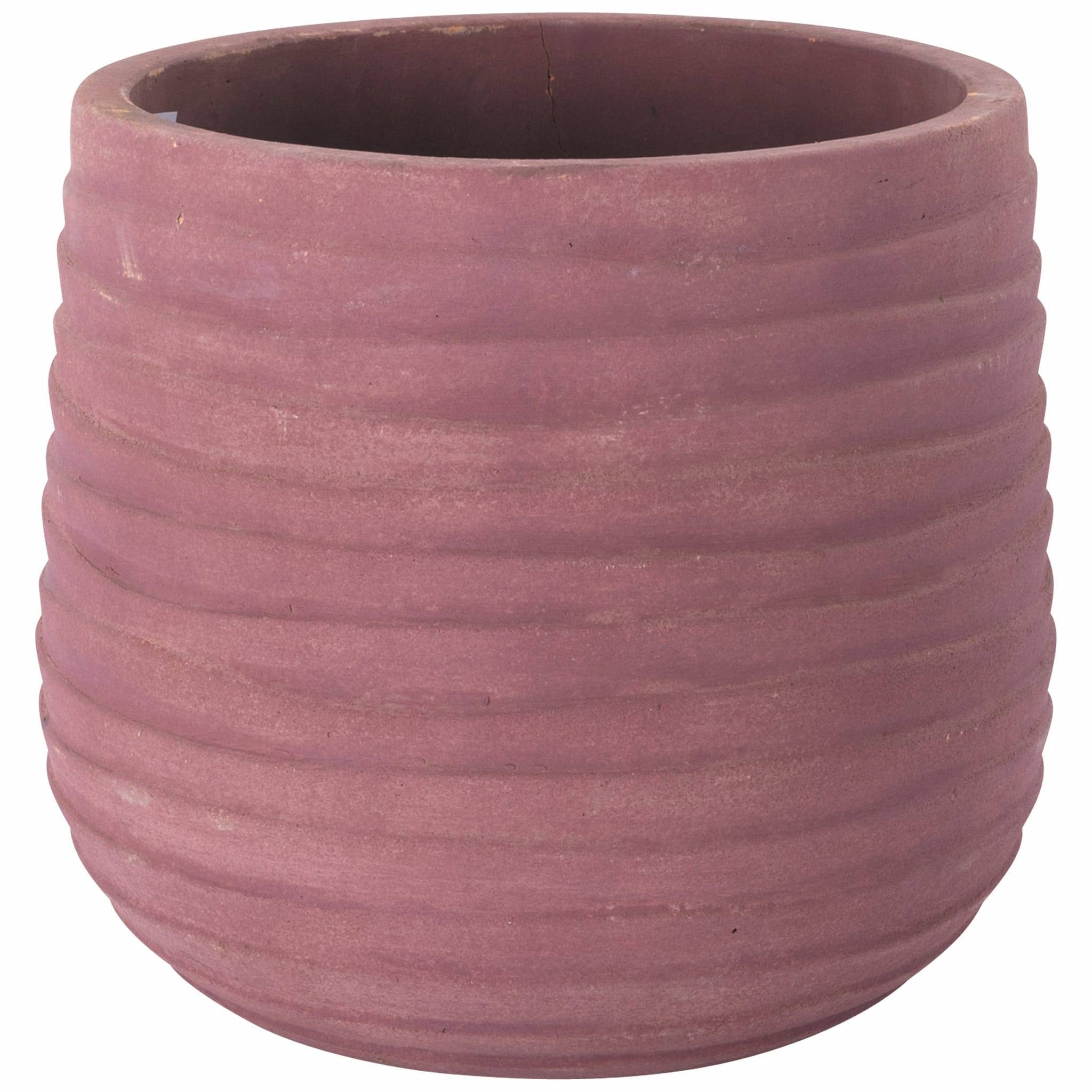 Mica Décoration - Mica Decorations - Mount Pot de Fleur Rouge H.29 x Ø.31,5 cm - Image 1