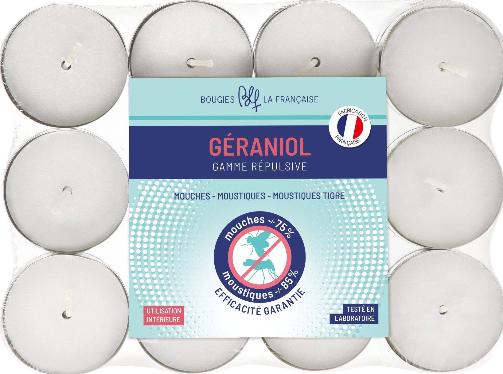 Bougies la Française - Bougies La Française - Bougies chauffe-plats au Géraniol