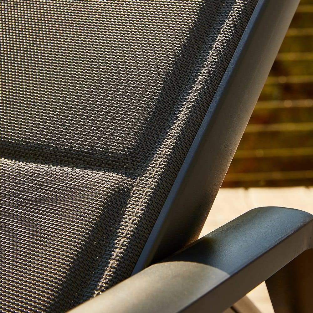 Bain de soleil alu textilène anthracite Sommet ECLOZ - Image 5