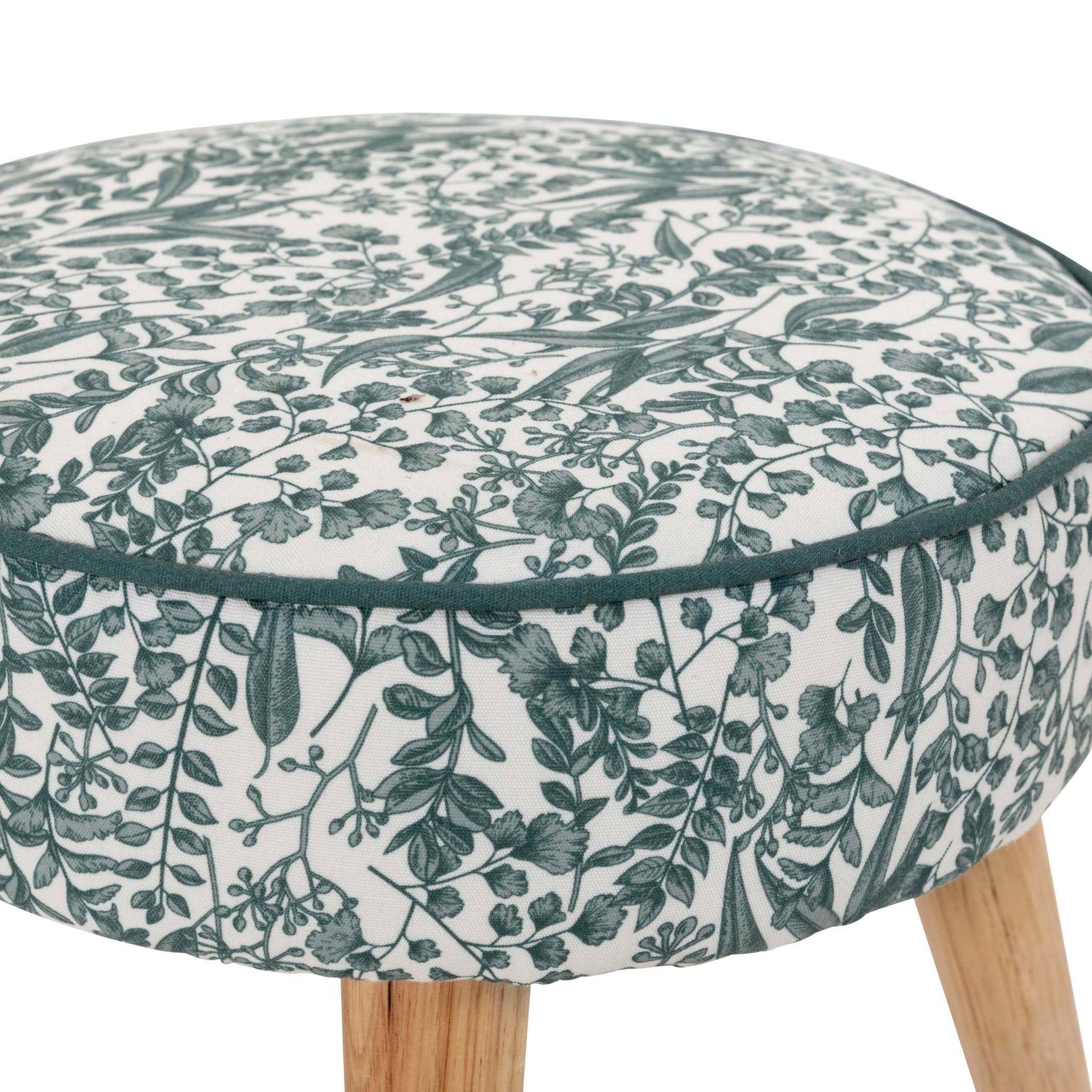 Pouf végétal vert Ø.35 x H.36 cm - Image 2