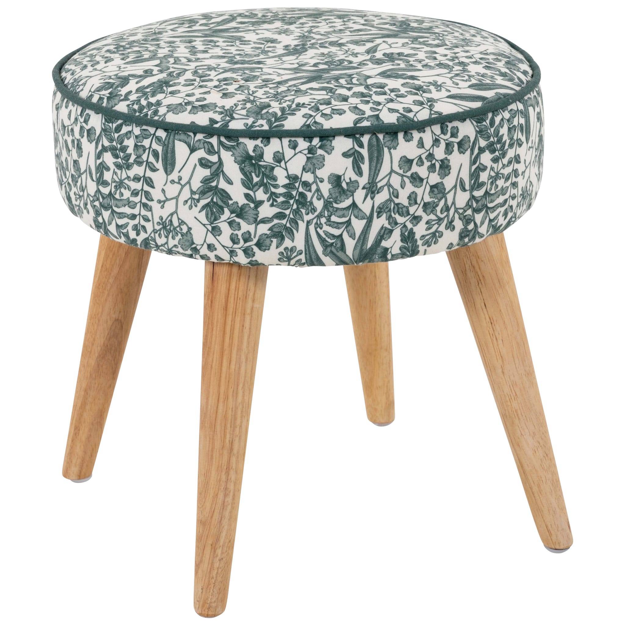 Pouf végétal vert Ø.35 x H.36 cm - Image 1