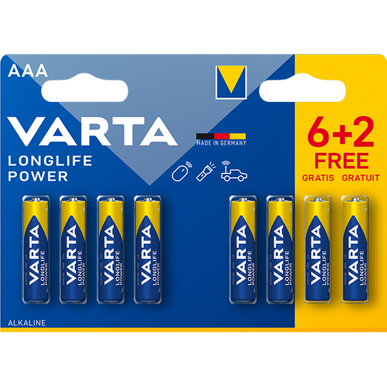 Piles Alcalines Longlife Power - VARTA - Image 1