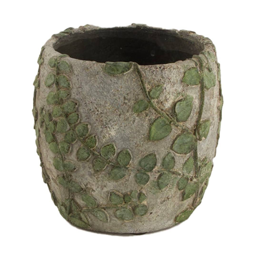 C.POT CIMENT NATURE D14X13CM
