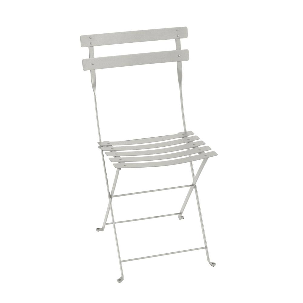 Fermob - Chaise de jardin pliante acier gris argile Bistro Fermob - Image 1