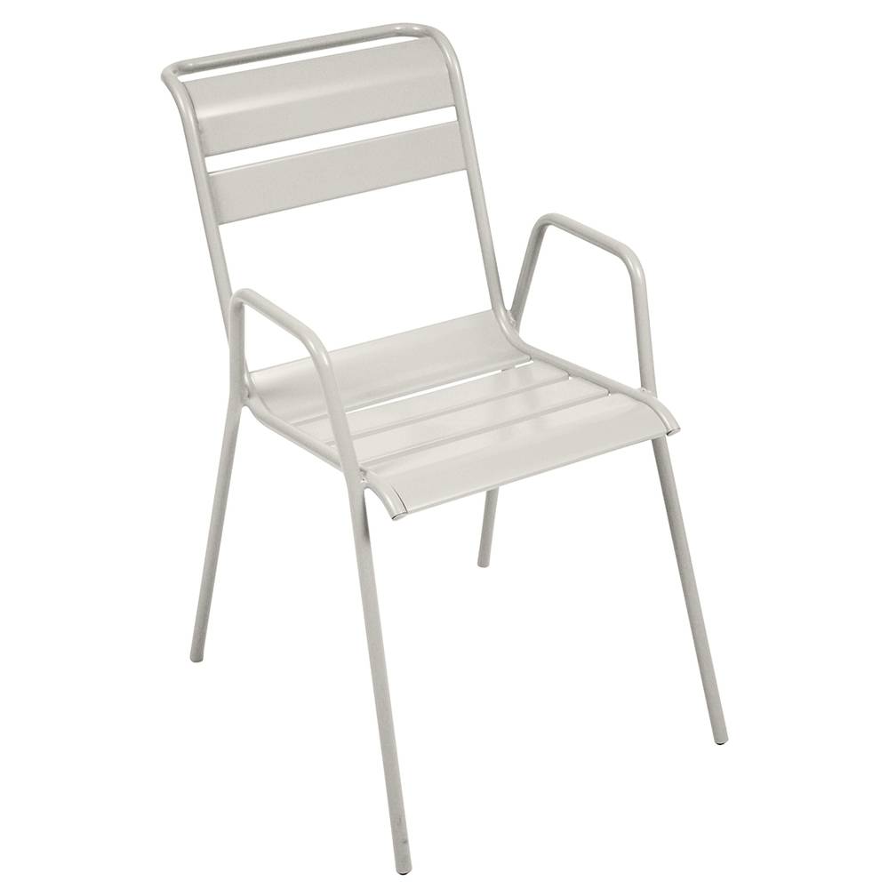 Fermob - Fauteuil de jardin acier gris argile bridge Monceau Fermob - Image 1